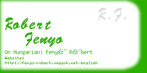 robert fenyo business card